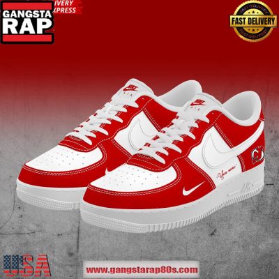 New Jersey Devils Hockey Custom Air Force 1 Running Sneakers