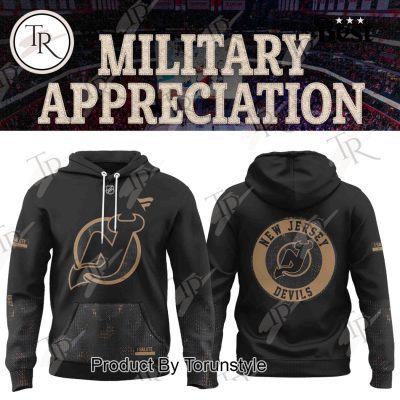 New Jersey Devils X Military Appreciation 2025 Hoodie