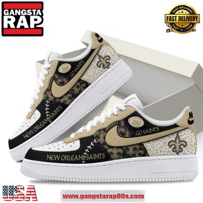 New Orleans Saints Go Saints Limited Edition Air Force 1 Running Sneakers Shoes