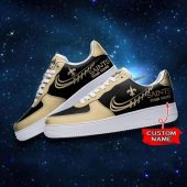 NFL Custom Name New Orleans Saints Super Bowl Air Force 1 Sneaker Shoes