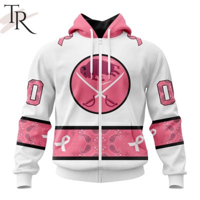 NEW] Personalized NHL Buffalo Sabres In Classic Style With Paisley! IN OCTOBER WE WEAR PINK BREAST CANCER Hoodie