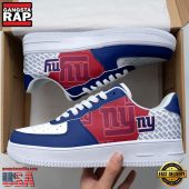 NFL New York Giants Basic Pattern Football New Design Air Force 1 Running Sneakers Shoes