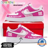 New York Giants Breast Cancer Awareness October Air Force 1 Shoes Sneaker