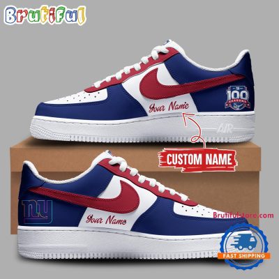 New York Giants Est 1925 NFL 100th Season Prime Time Air Force 1 Sneaker Shoes