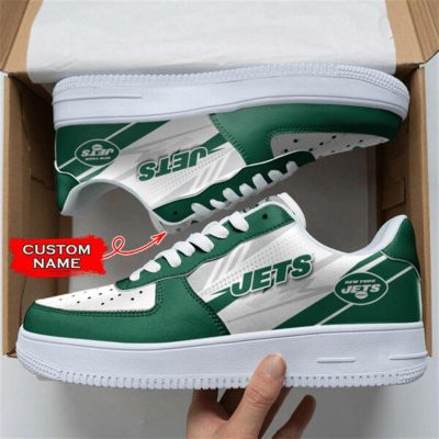 NFL Custom Name New York Jets Super Bowl Air Force 1 Shoes Sneakers