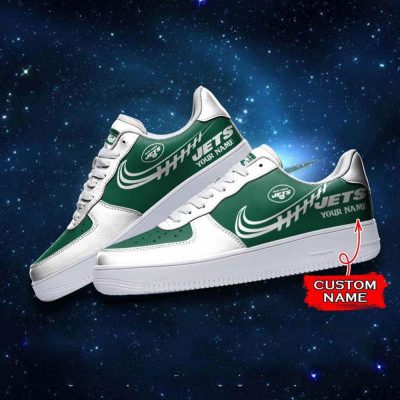 NFL Custom Name New York Jets Super Bowl Air Force 1 Sneaker Shoes
