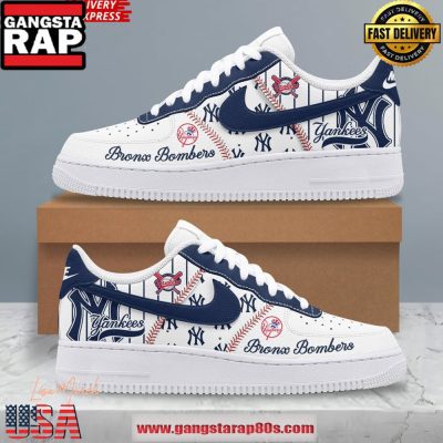 New York Yankees Bronx Bombers Air Force 1 Running Sneakers Shoes