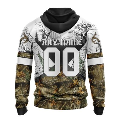 NFL Arizona Cardinals Custom Name Number Deer Skull And Forest Pullover Hoodie