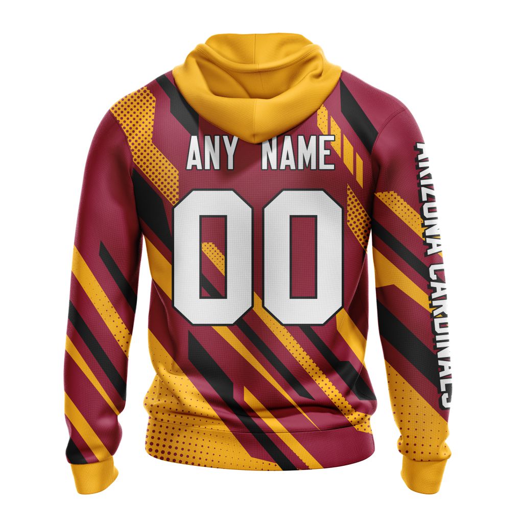 NFL Arizona Cardinals Custom Name Number MotoCross Concept Pullover Hoodie NFL Arizona Cardinals Custom Name Number MotoCross Concept Pullover Hoodie