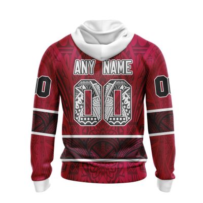 NFL Arizona Cardinals Custom Name Number Native With Samoa Culture Pullover Hoodie