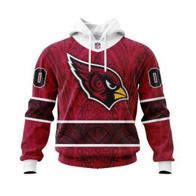 NFL Arizona Cardinals Custom Name Number Native With Samoa Culture Pullover Hoodie
