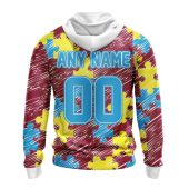 Nfl Arizona Cardinals Custom Name Number Puzzle Autism Awareness Pullover Hoodie Back.jpg - demo10