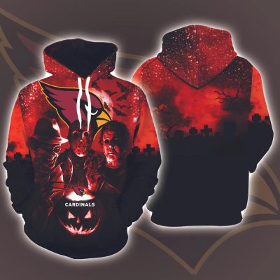 NFL Arizona Cardinals Jason Voorhees Halloween Pullover Hoodie