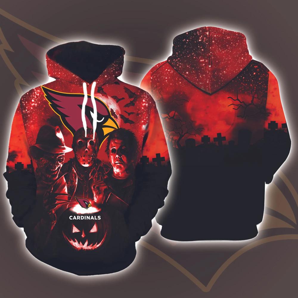 NFL Arizona Cardinals Jason Voorhees Halloween Pullover Hoodie NFL Arizona Cardinals Jason Voorhees Halloween Pullover Hoodie