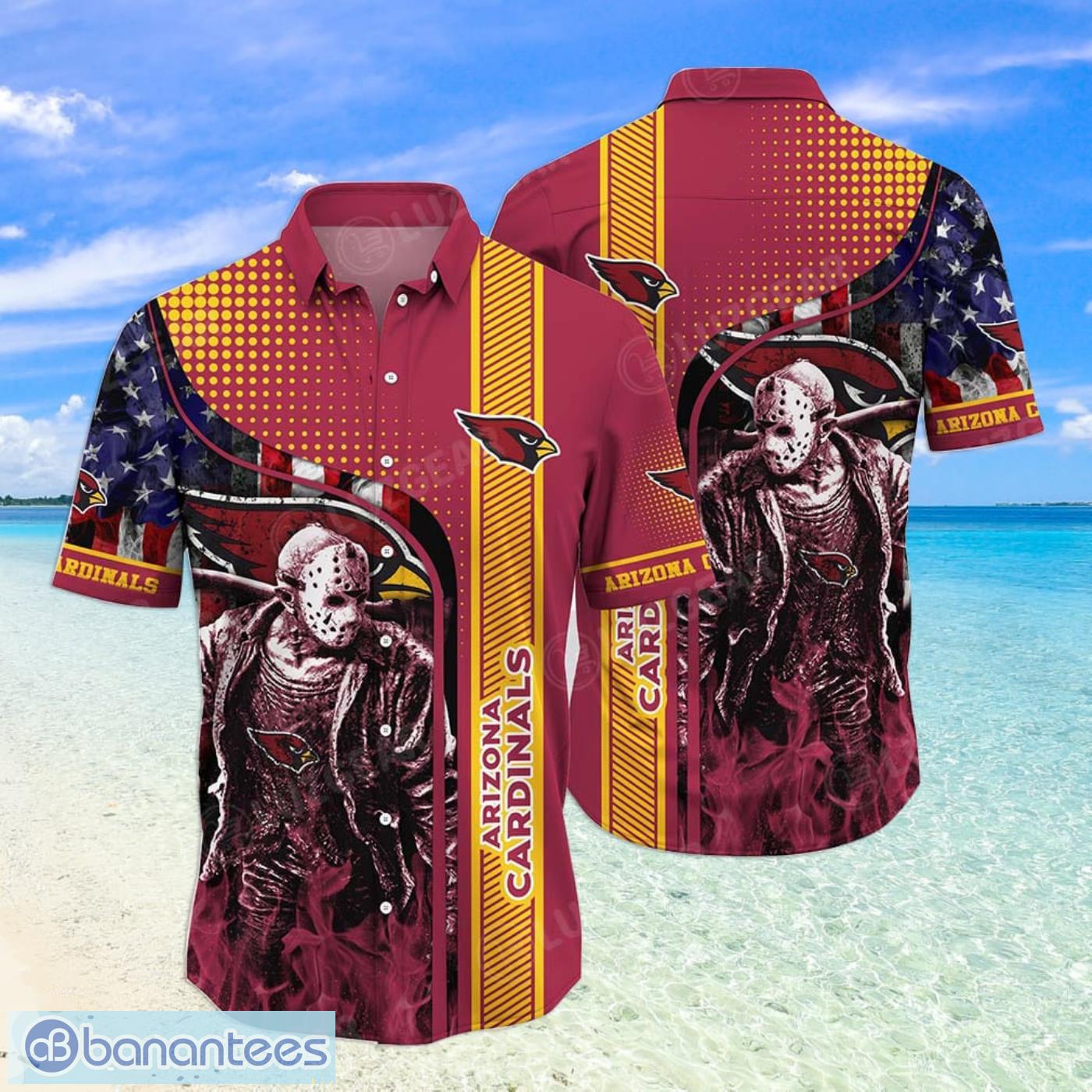 NFL Arizona Cardinals Jason Voorhees Hawaiian Shirt NFL Arizona Cardinals Jason Voorhees Hawaiian Shirt