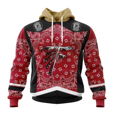 NFL Atlanta Falcons Custom Name Number Classic Style Pullover Hoodie NFL Atlanta Falcons Custom Name Number Classic Style Pullover Hoodie