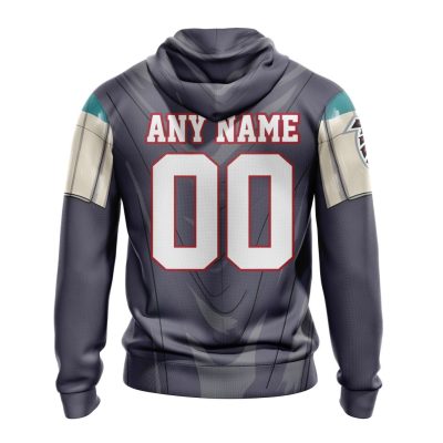 NFL Atlanta Falcons Custom Name Number Mandalorian And Baby Yoda Pullover Hoodie