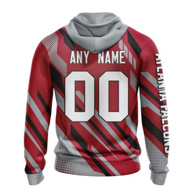 NFL Atlanta Falcons Custom Name Number MotoCross Concept Pullover Hoodie