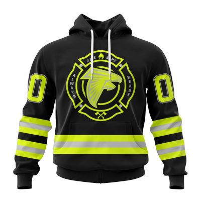 NFL Atlanta Falcons Custom Name Number Special FireFighter Uniform Pullover Hoodie