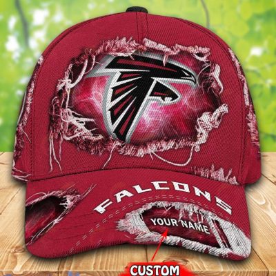 NFL Atlanta Falcons Custom Name Red Classic Cap