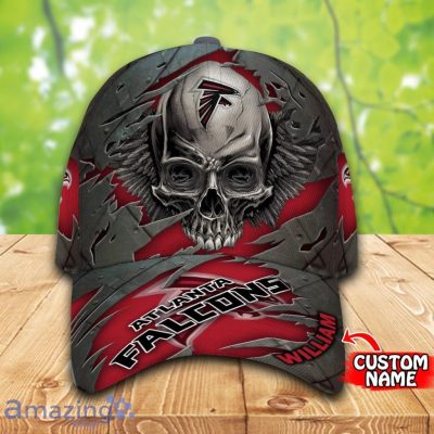 NFL Atlanta Falcons Custom Name Skull Classic Cap