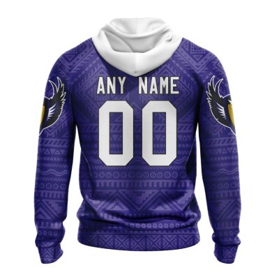 NFL Baltimore Ravens Custom Name Number Kits For Dia De Muertos Pullover Hoodie