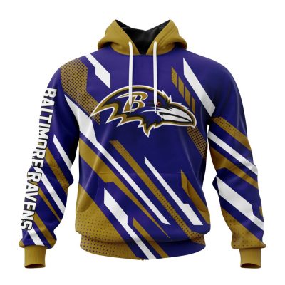 NFL Baltimore Ravens Custom Name Number MotoCross Concept Pullover Hoodie