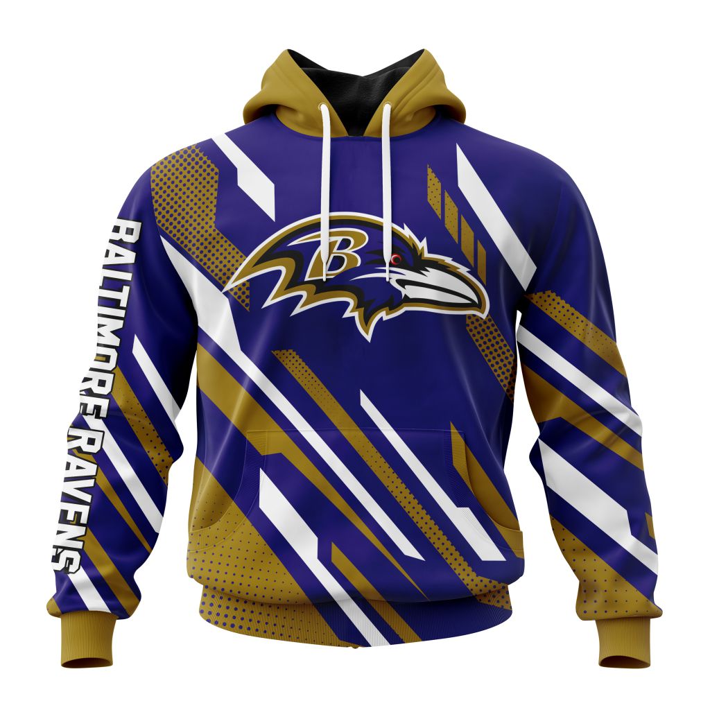 NFL Baltimore Ravens Custom Name Number MotoCross Concept Pullover Hoodie NFL Baltimore Ravens Custom Name Number MotoCross Concept Pullover Hoodie