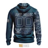 Nfl Baltimore Ravens Custom Name Number Navy Skull Camo Veteran Pullover Hoodie Back.jpg - demo10
