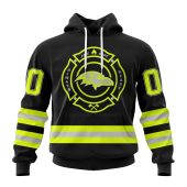 NFL Baltimore Ravens Custom Name Number Special FireFighter Uniform Pullover Hoodie