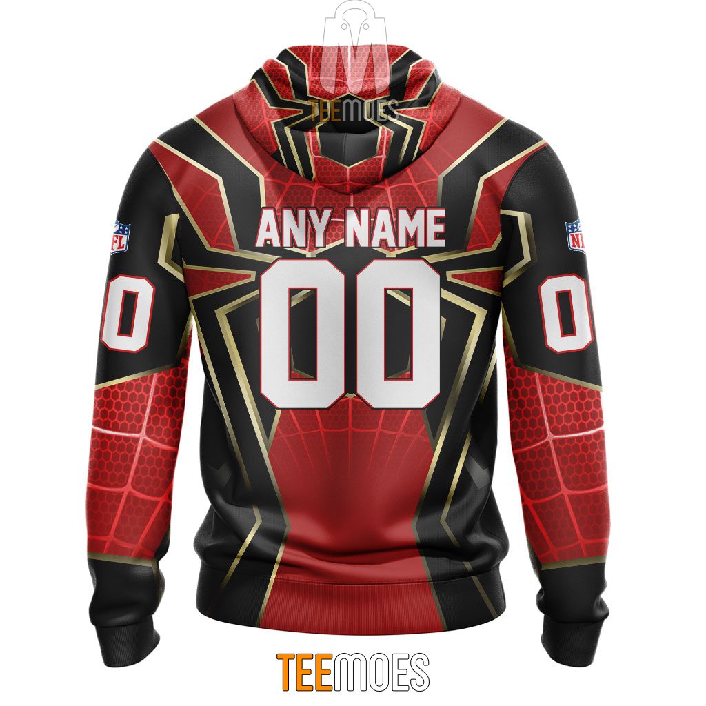 NFL Baltimore Ravens Custom Name Number Spider Man Far From Home Pullover Hoodie NFL Baltimore Ravens Custom Name Number Spider Man Far From Home Pullover Hoodie