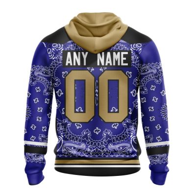 NFL Baltimore Ravens Custom Name Number Veterans And Families Pullover Hoodie