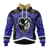 NFL Baltimore Ravens Custom Name Number Veterans And Families Pullover Hoodie