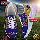 Nfl Baltimore Ravens Custom Rainbow Atmospheric Cushion Running Shoes Womens Sneaker7296.jpg - demo10