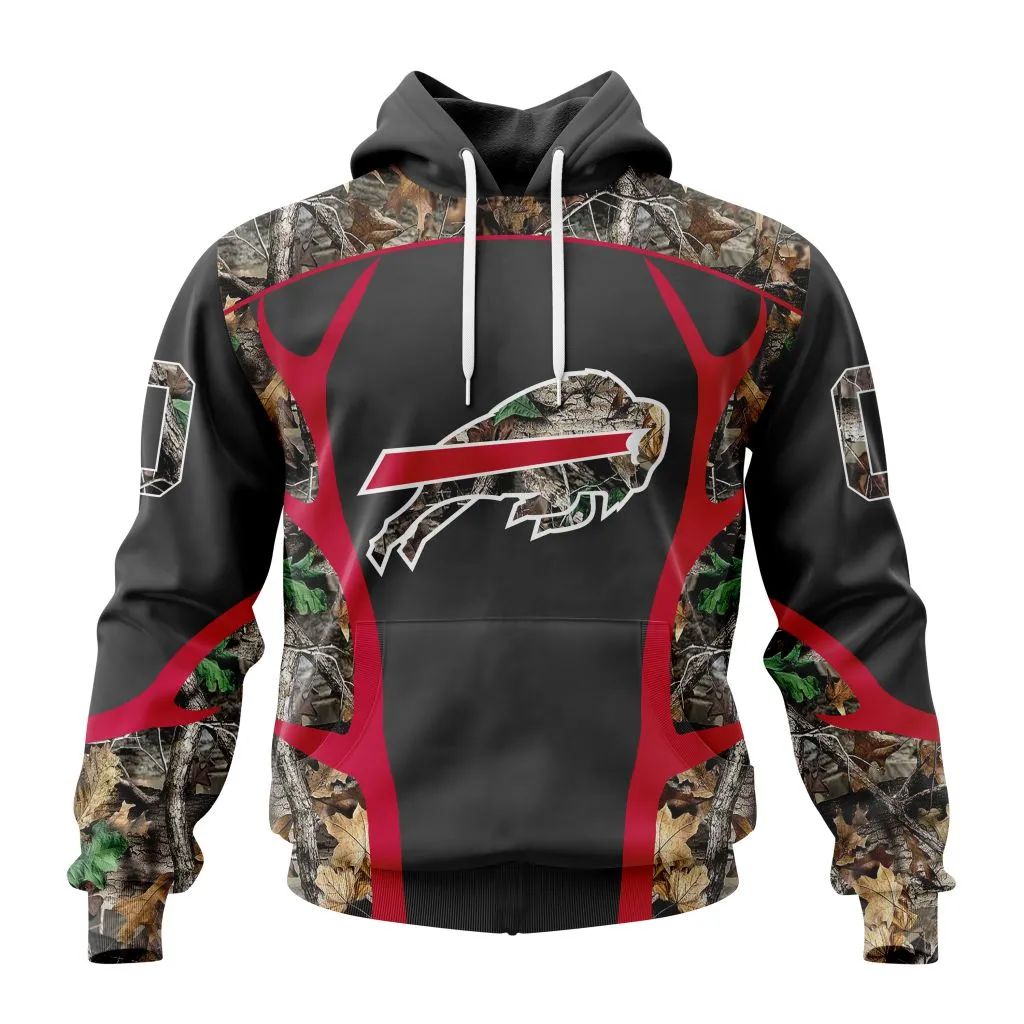 NFL Buffalo Bills Custom Name Number Camo Hunting Pullover Hoodie NFL Buffalo Bills Custom Name Number Camo Hunting Pullover Hoodie