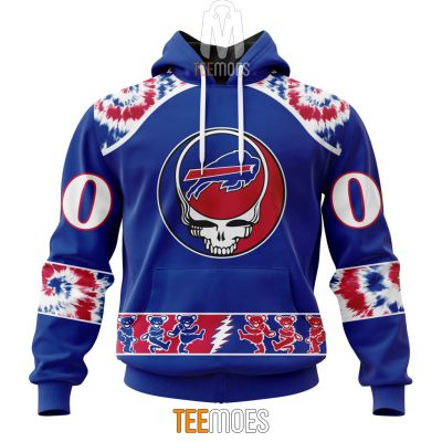 NFL Buffalo Bills Custom Name Number Grateful Dead Pullover Hoodie