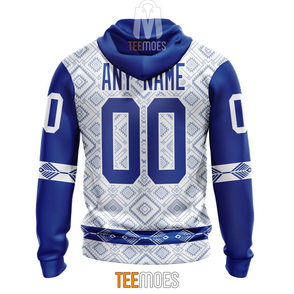 NFL Buffalo Bills Custom Name Number Native Pattern Pullover Hoodie NFL Buffalo Bills Custom Name Number Native Pattern Pullover Hoodie