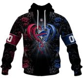 Nfl Buffalo Bills Custom Name Number Rose Dragon Pullover Hoodie Front.jpg - demo10