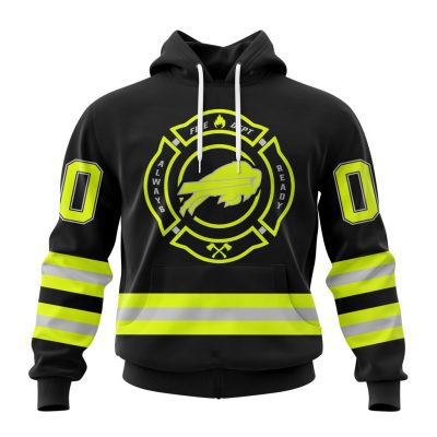 NFL Buffalo Bills Custom Name Number Special FireFighter Uniform Pullover Hoodie