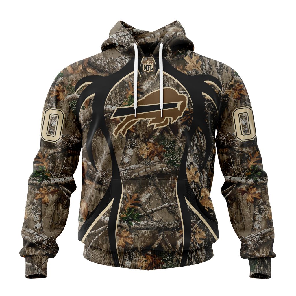 NFL Buffalo Bills Custom Name Number Special Hunting Camo Pullover Hoodie NFL Buffalo Bills Custom Name Number Special Hunting Camo Pullover Hoodie