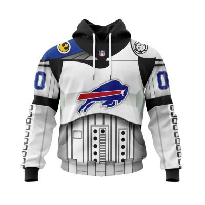 NFL Buffalo Bills Custom Name Number Star Wars Pullover Hoodie