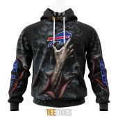 NFL Buffalo Bills Halloween Horror Skull Pullover Hoodie