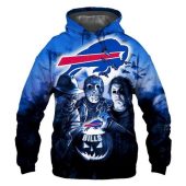 NFL Buffalo Bills Logo Jason Voorhees Pullover Hoodie