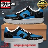NFL Carolina Panthers Custom Name Air Force 1 Running Sneakers Shoes