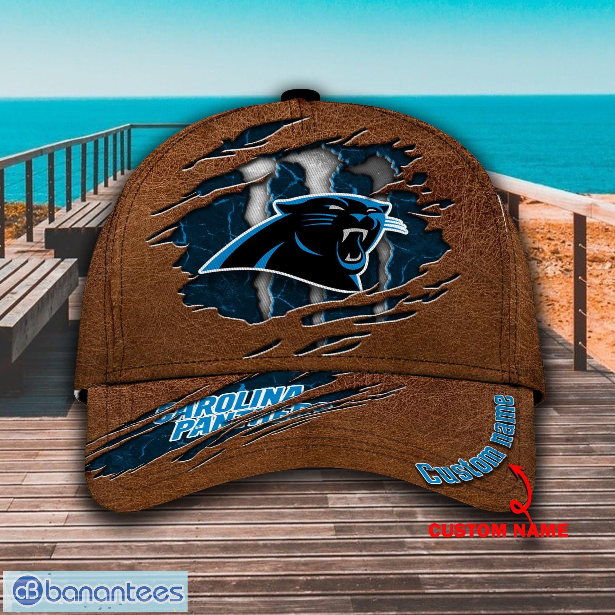 NFL Carolina Panthers Custom Name Brown Classic Cap NFL Carolina Panthers Custom Name Brown Classic Cap