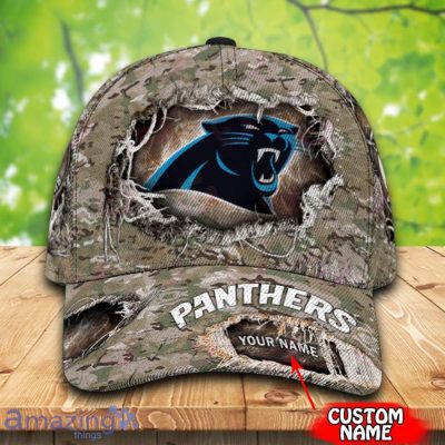 NFL Carolina Panthers Custom Name Camo Classic Cap