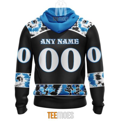 NFL Carolina Panthers Custom Name Number Grateful Dead Pullover Hoodie