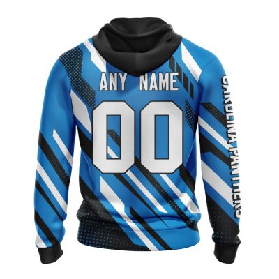 NFL Carolina Panthers Custom Name Number MotoCross Concept Unisex Pullover Hoodie