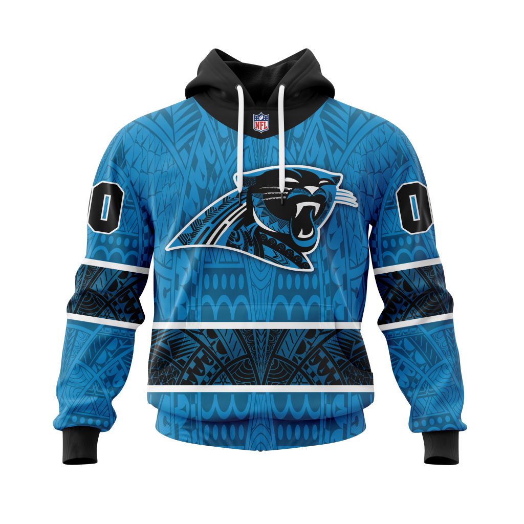 NFL Carolina Panthers Custom Name Number Native With Samoa Culture Pullover Hoodie NFL Carolina Panthers Custom Name Number Native With Samoa Culture Pullover Hoodie