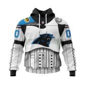 NFL Carolina Panthers Custom Name Number Star Wars Pullover Hoodie